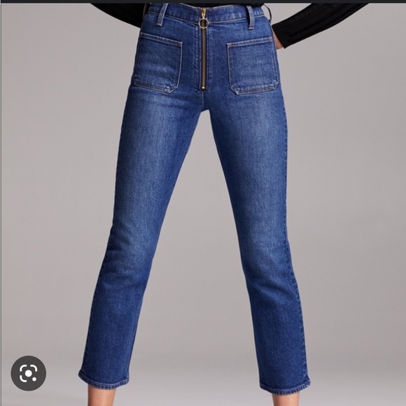 Aritzia denim forum zip up jeans - Picture 2 of 4